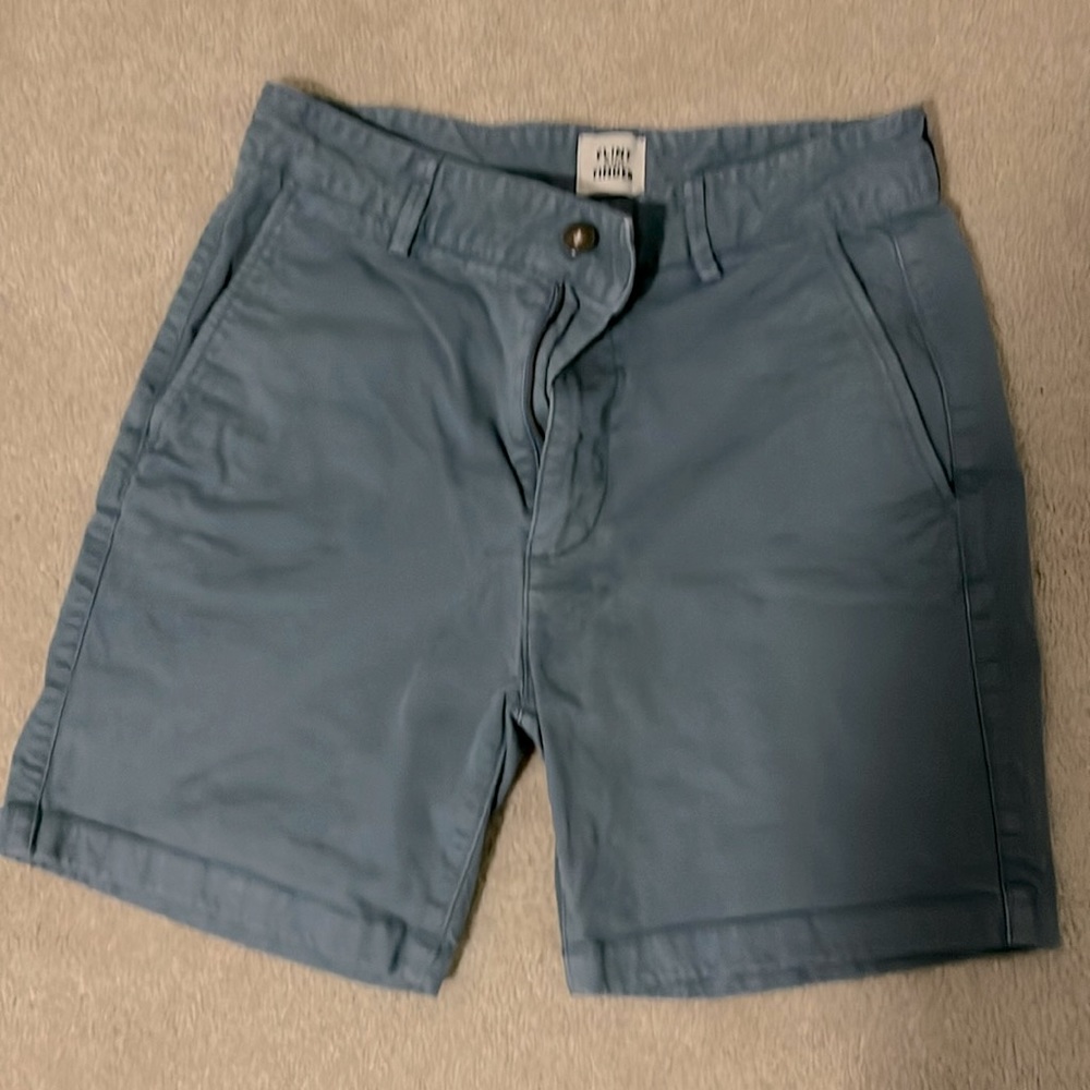 Boys blue shorts.  Khaki material.  Size 29 waist.  Flint and Tinder